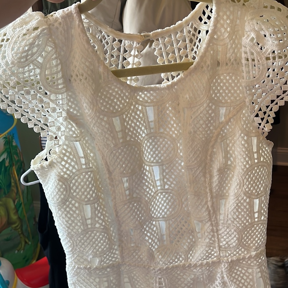 Signature 8 white dress- open back